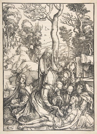The Lamentation, från The Large Passion.n.d. av Albrecht Dürer
