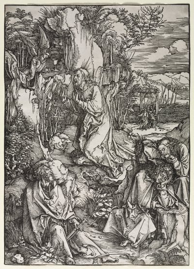 Den stora passionen: Kristus på Oljeberget av Albrecht Dürer