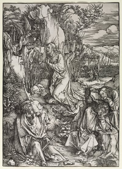Den stora passionen: Kristus på Oljeberget, ca. 1497-1500. av Albrecht Dürer