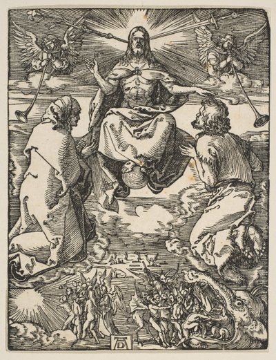 Den sista domen, från The Small Passion, ca. 1510. av Albrecht Dürer