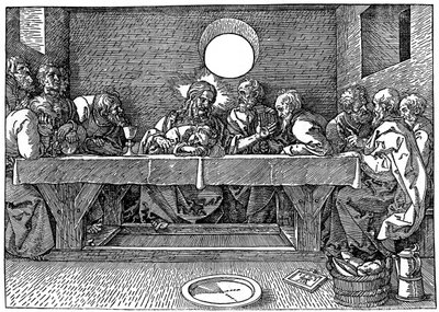 Den sista måltiden, 1523, 1936 av Albrecht Dürer