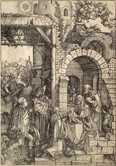 Jungfruns liv: De vise männens tillbedjan av Albrecht Dürer