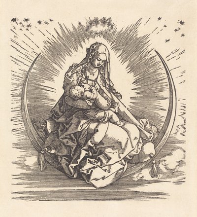 Madonnan på halvmånen, 15101511. av Albrecht Dürer