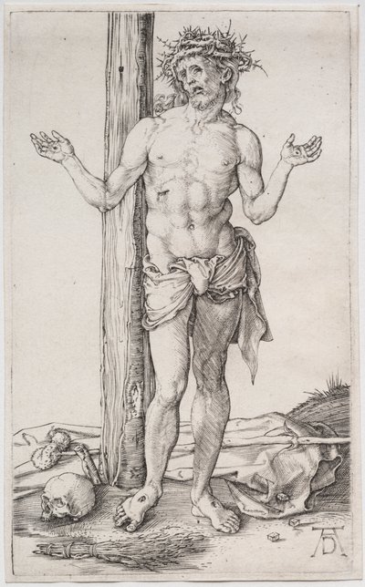 Sorgernas man stående, med upphöjda händer av Albrecht Dürer