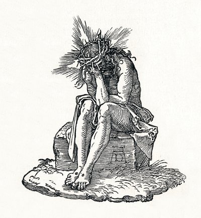 Sorgernas man. Titelsida till Small Passion., c1511, 1906 av Albrecht Dürer