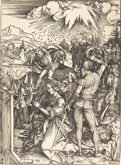 Sankta Katarinas martyrskap av Albrecht Dürer