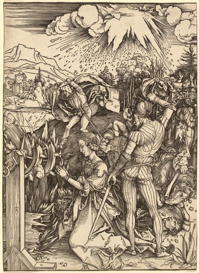Sankta Katarinas martyrskap av Albrecht Dürer