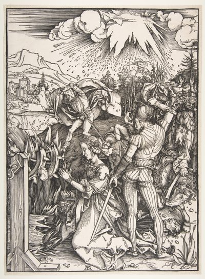 Sankta Katarina av Alexandrias martyrskap.n.d. av Albrecht Dürer