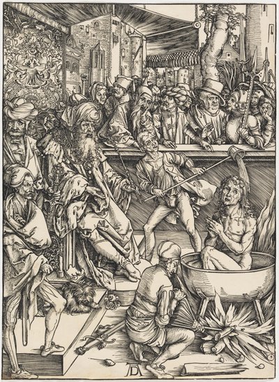 Evangelisten Johannes martyrium av Albrecht Dürer
