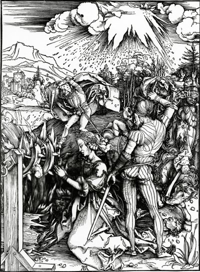 Den heliga Katarinas martyrskap av Albrecht Dürer