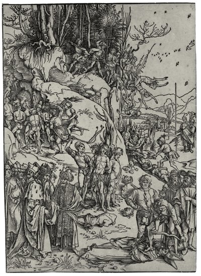 De tiotusenas martyrskap, 1497 av Albrecht Dürer