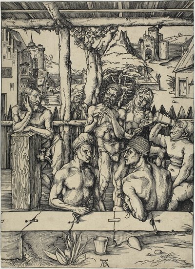 Badrummet för män av Albrecht Dürer