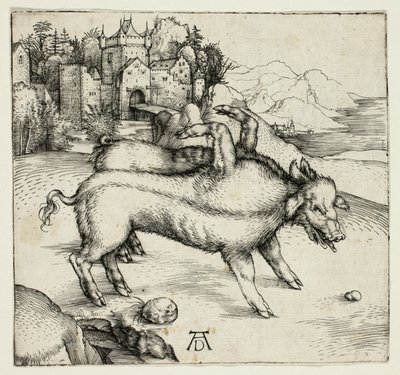 Den monstruösa suggan av Landser av Albrecht Dürer