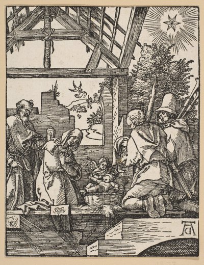 The Nativity, från The Little Passion.n.d. av Albrecht Dürer