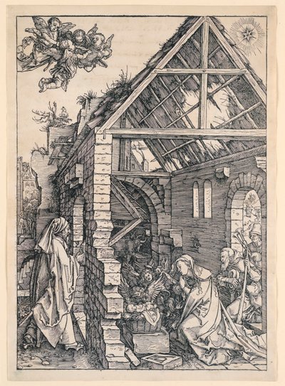 The Nativity, från serien Life of the Virgin av Albrecht Dürer