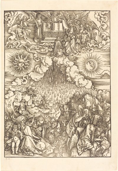 Öppnandet av det femte och sjätte inseglet av Albrecht Dürer