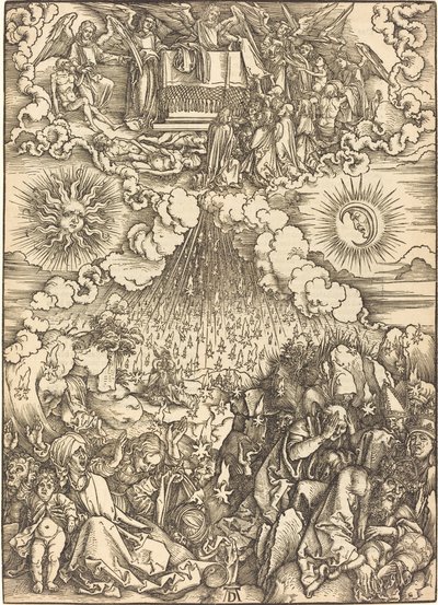 Öppnandet av det femte och sjätte inseglet av Albrecht Dürer