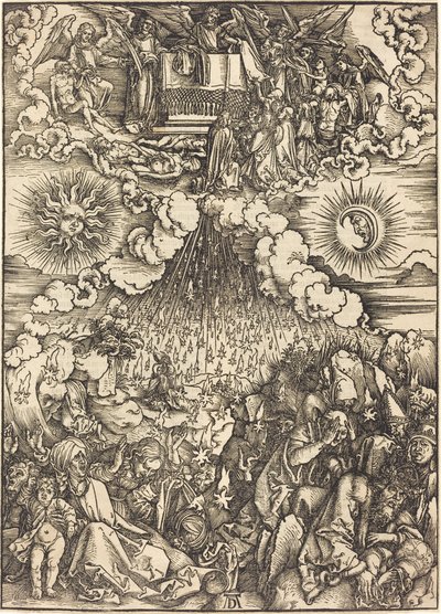Öppnandet av det femte och sjätte inseglet av Albrecht Dürer