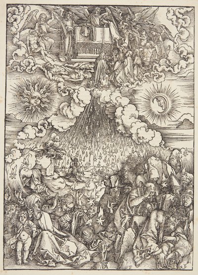 Öppnandet av det femte och sjätte inseglet av Albrecht Dürer