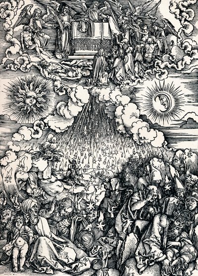 Öppnandet av det femte och sjätte inseglet, 1498 1906 av Albrecht Dürer
