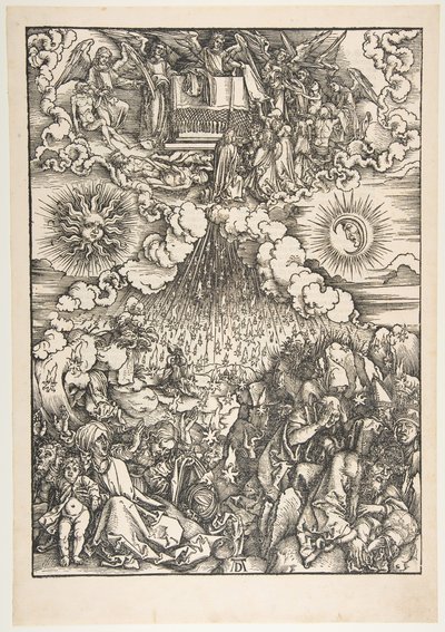 Öppnandet av det femte och sjätte inseglet, från Apocalypse.n.d. av Albrecht Dürer