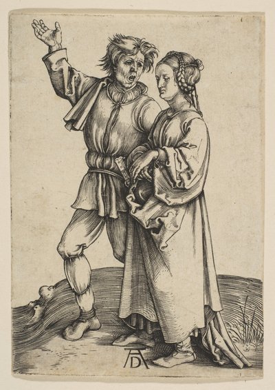 Bonden och hans hustru, ca. 1497. av Albrecht Dürer