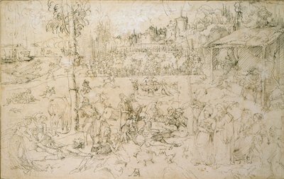 Världens nöjen, tidigt 1500-tal av Albrecht Dürer