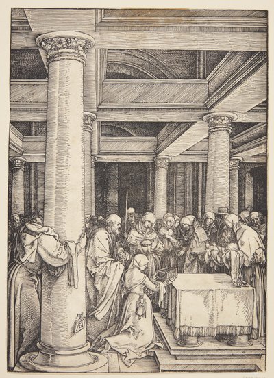 Presentationen i templet av Albrecht Dürer