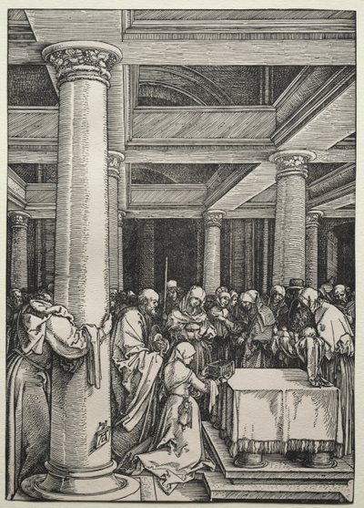 Presentationen av Kristus i templet, ca. 1504-1505. av Albrecht Dürer