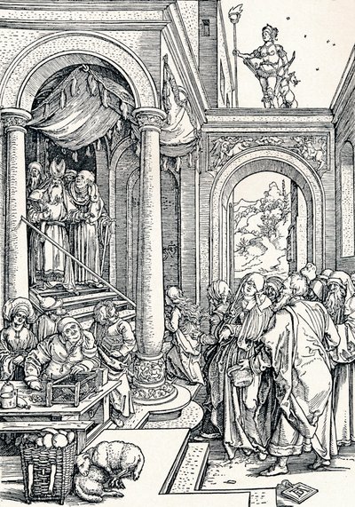 Presentationen av jungfrun i templet, 1506 1906 av Albrecht Dürer