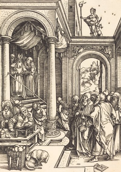 Presentationen av jungfrun i templet, ca. 15021503. av Albrecht Dürer
