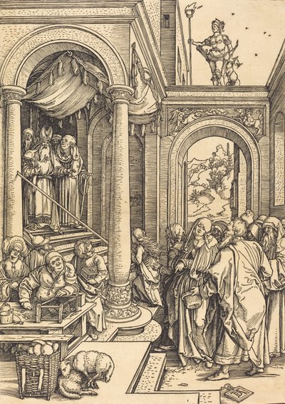 Presentationen av jungfrun i templet, ca. 15021503. av Albrecht Dürer
