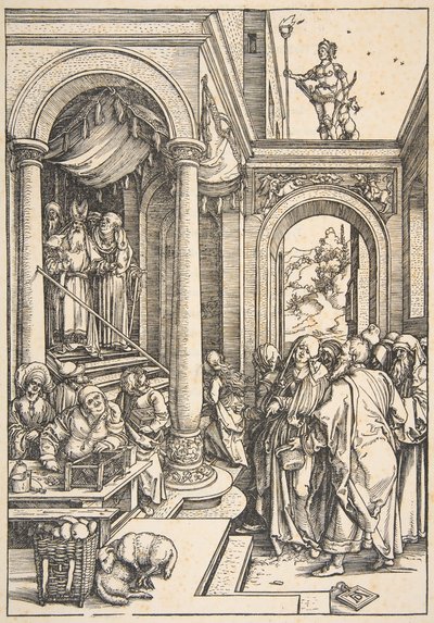 Presentationen av Jungfrun i templet, från The Life of the Virgin, ca. 1503. av Albrecht Dürer