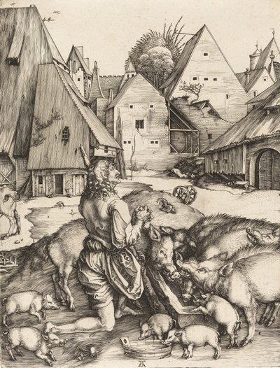 Den förlorade sonen, ca. 1496. av Albrecht Dürer