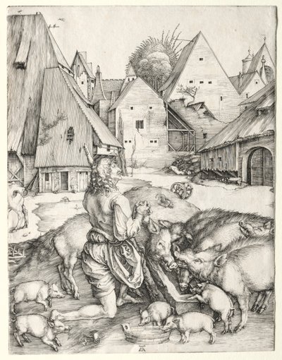 Den förlorade sonen, ca. 1496. av Albrecht Dürer