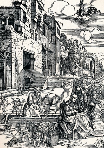 Resten under flykten till Egypten, 1506 1906 av Albrecht Dürer