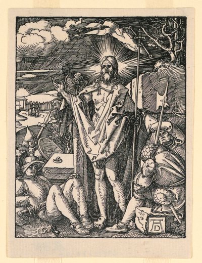 Uppståndelsen, från The Little Passion-serien av Albrecht Dürer