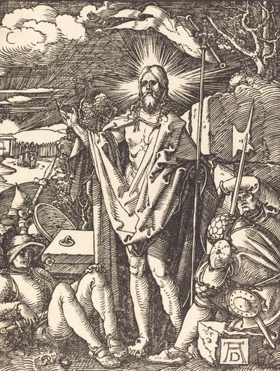 Uppståndelsen, förmodligen ca. 15091510. av Albrecht Dürer