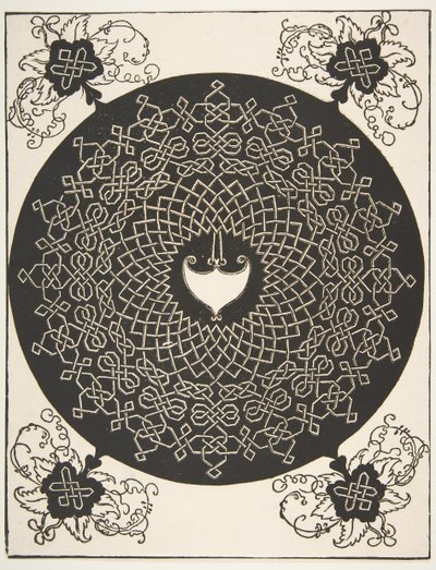 "Den andra knuten". Interlaced Roundel med en Amazon-sköld i mitten, 1521 tidigare. av Albrecht Dürer