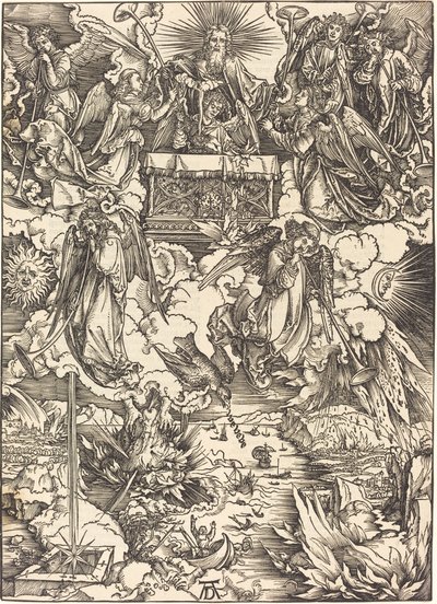 De sju änglarna med trumpeterna av Albrecht Dürer