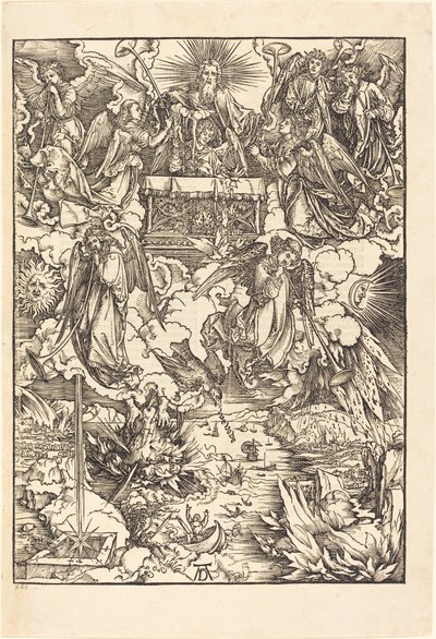 De sju änglarna med trumpeterna av Albrecht Dürer