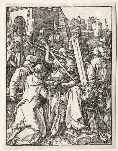 Den lilla passionen: Kristus som bär korset av Albrecht Dürer