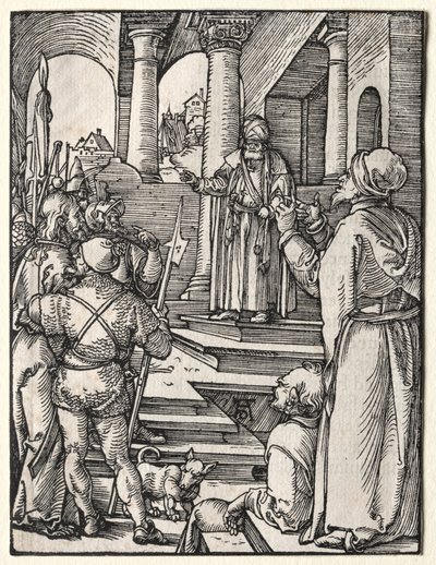 Den lilla passionen: Kristus före Pilatus av Albrecht Dürer