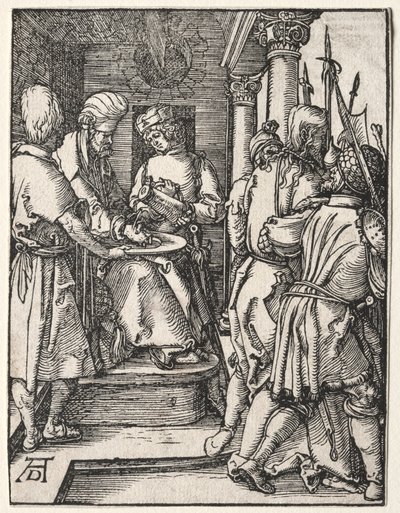Den lilla passionen: Pilatus tvättar sina händer av Albrecht Dürer
