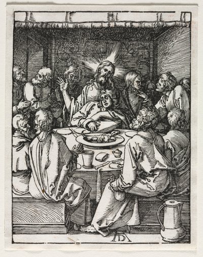 Den lilla passionen: Nattvarden av Albrecht Dürer