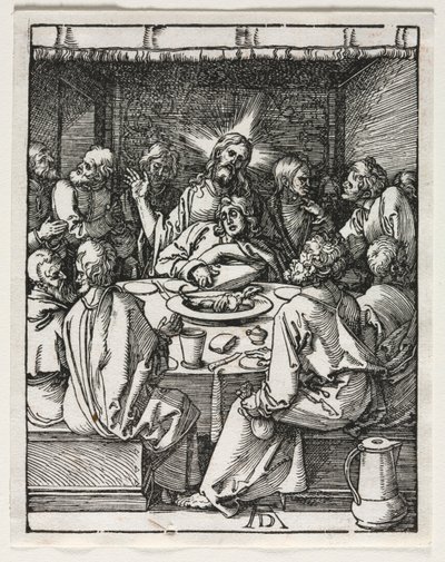 Den lilla passionen: Nattvarden. av Albrecht Dürer