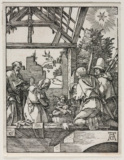 Den lilla passionen: Födelsekyrkan. av Albrecht Dürer