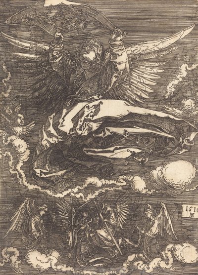 Sudarium som hålls av en ängel, 1516. av Albrecht Dürer