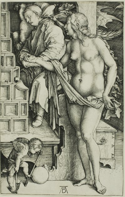 The Temptation of the Idler (Drömmen om doktorn) av Albrecht Dürer