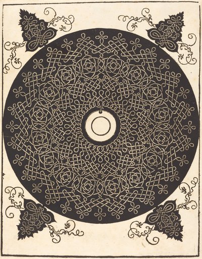 Den tredje knuten (med en svart cirkel på en vit medaljong) av Albrecht Dürer